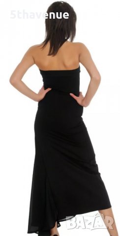 Quontum нова Дълга черна рокля с тюл бюстие , снимка 2 - Рокли - 32559182