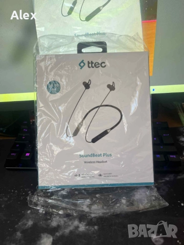 Безжични Слушалки, TTEC SoundBeat Plus Handsfree Bluetooth, Черен, снимка 1