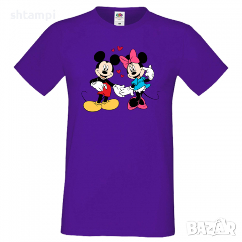 Мъжка тениска Mickey & Minnie 7 Подарък,Изненада,Рожден ден, снимка 7 - Тениски - 36575586