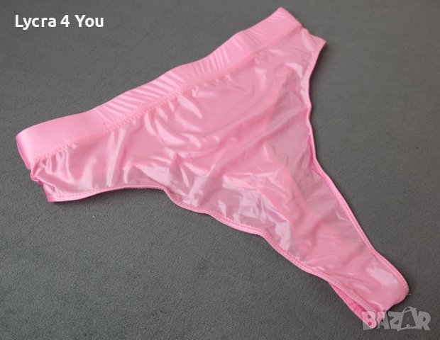 M/L нова дамска дълбока прашка от ликра в розово, снимка 5 - Бельо - 43562974