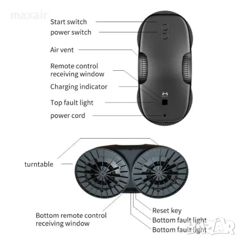 Робот за миене на прозорци Xiaomi Hutt DDC5*Безплатна  доставка*Гаранция 2 години, снимка 5 - Други - 49420569