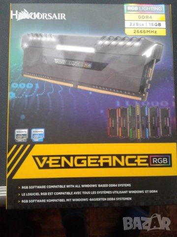 Corsair Памет 2X8 GB  16 GB Памет, DDR4 2666Mhz Памет, снимка 1 - RAM памет - 33270705