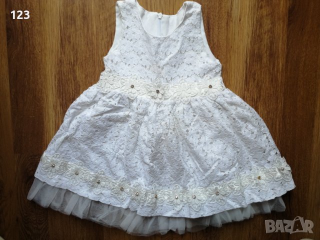Бяла рокля за принцеса , снимка 1 - Детски рокли и поли - 36631790