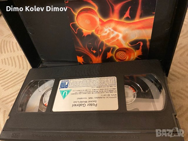 Peter Gabriel Live VHS HiFi Видео Касета, снимка 4 - Други музикални жанрове - 43806473