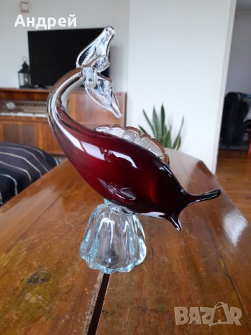 Стъклена фигура,фигурка,риба #4