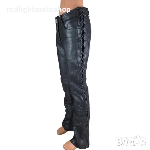 📌 5002 – High Way Дамски кожен панталон с връзки | КАТО НОВ – Размер 38 – 🟩 120 лв, снимка 2 - Аксесоари и консумативи - 50554490