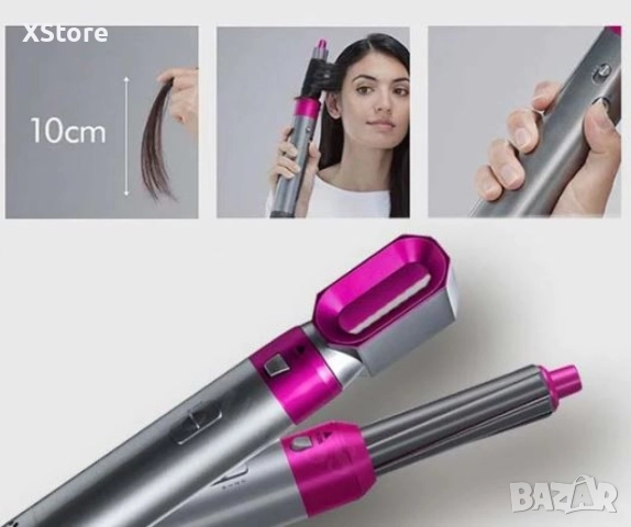 Маша за коса с 5 приставки, снимка 7 - Маши за коса - 52588846