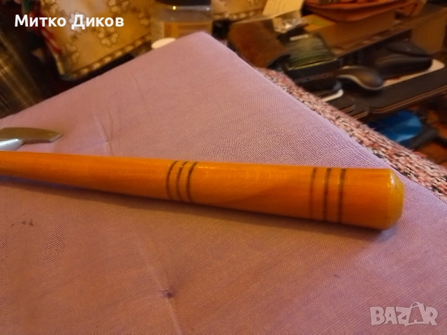 Сатър чук брадвичка за месо нов от соца СССР 30х11см и 5х5 см чук и 7 см острие, снимка 4 - Прибори за хранене, готвене и сервиране - 53513624