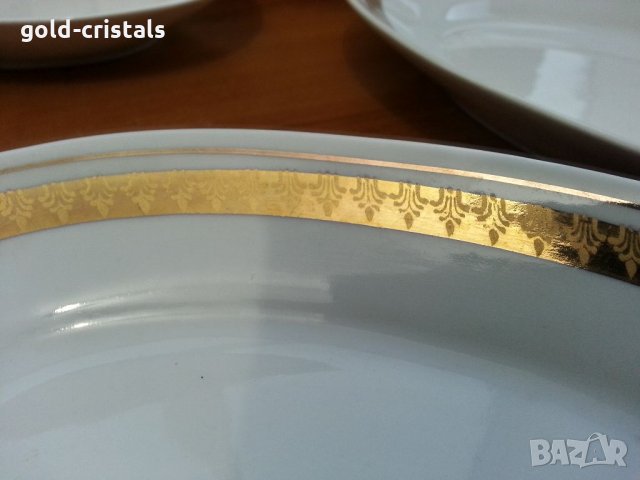 Стар български порцелан плато чиния поднос, снимка 3 - Антикварни и старинни предмети - 35449217