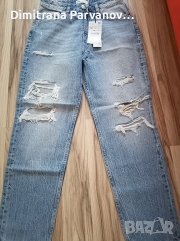 Дамски дънки ZARA, снимка 5 - Дънки - 51679383