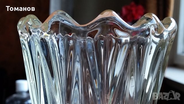Нова масивна кристална ваза от оловен кристал, снимка 8 - Вази - 33666004