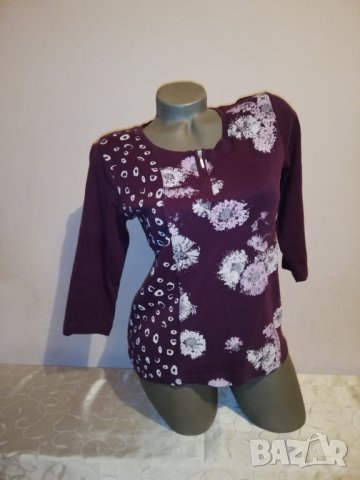 Дамска  блуза Signature р-р М, памук , снимка 6 - Блузи с дълъг ръкав и пуловери - 27437949