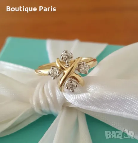 Tiffany & Co оригинален пръстен с диаманти, снимка 3 - Пръстени - 50142215