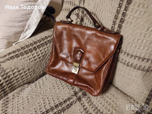 Мъжка чанта за ръка, телешки бокс