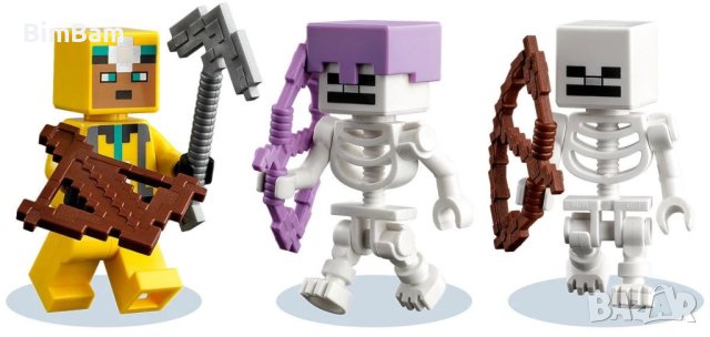 Kонструктор LEGO® Minecraft 21189 - Подземието на скелетите / 364 части, снимка 3 - Конструктори - 43181685