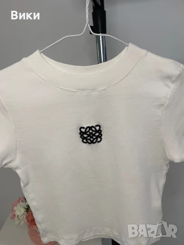 Кроп бяла тениска , снимка 7 - Тениски - 50918339