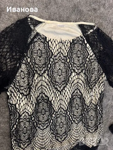 Дантелена блуза YAMAMAY, снимка 4 - Блузи с дълъг ръкав и пуловери - 50059534