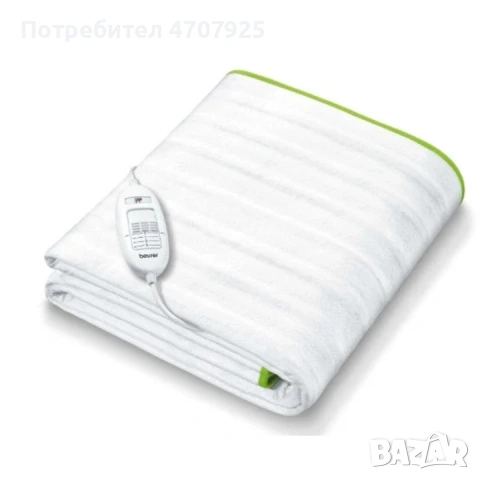 Термоподложка – Beurer TS 15 Heated Underblanket Закрепване към матрака Дишаща материя 3 степени на , снимка 2 - Други стоки за дома - 53506214