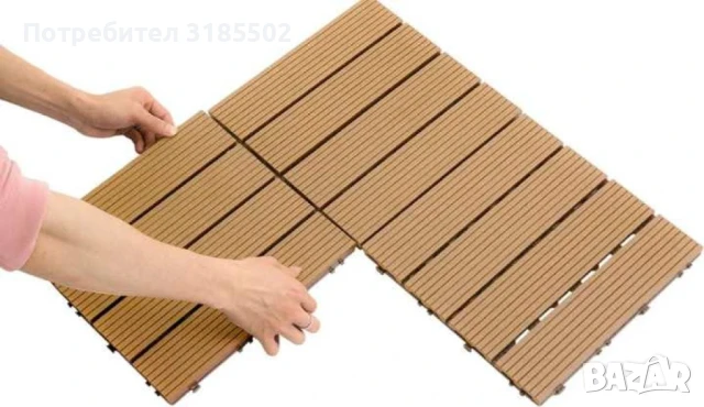 Уникално красив сглобен декинг под - 1бр, снимка 8 - Декорация за дома - 50852264