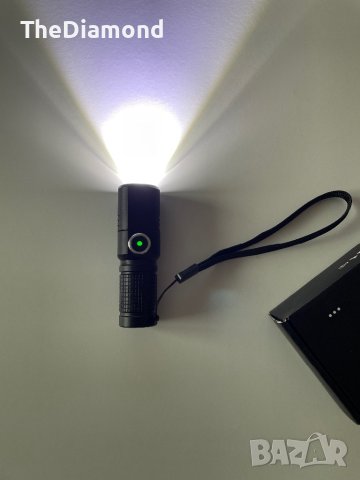 Мощен лед фенер (зареждащ) 3,7v 1300mAH Type C, снимка 7 - Прожектори - 43637727
