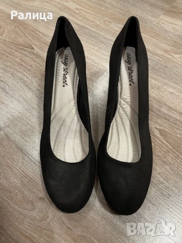 Черни велурени обувки, снимка 2 - Дамски елегантни обувки - 39559824