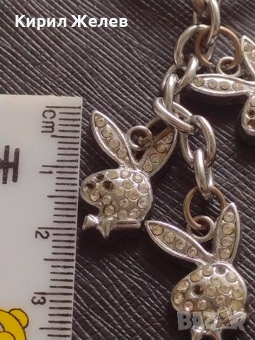 Фешън ключодържател заичета Плейбой с кристали много красив 42372, снимка 4 - Други - 43580875