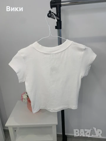 Кроп бяла тениска , снимка 6 - Тениски - 50918339