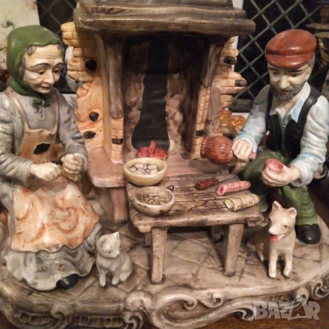 Capodimonte стара огромна порцеланова композиция , снимка 5 - Статуетки - 37024238