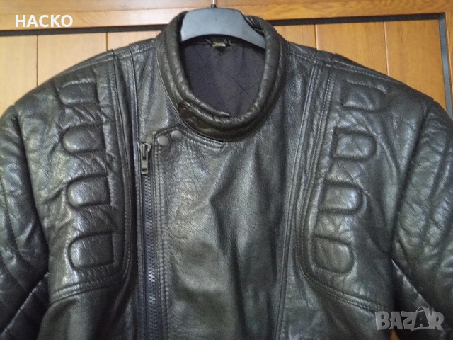Моторджийско Кожено Яке 100% Естествена Кожа Размер 50 Made in Pakistan, снимка 3 - Аксесоари и консумативи - 52041501
