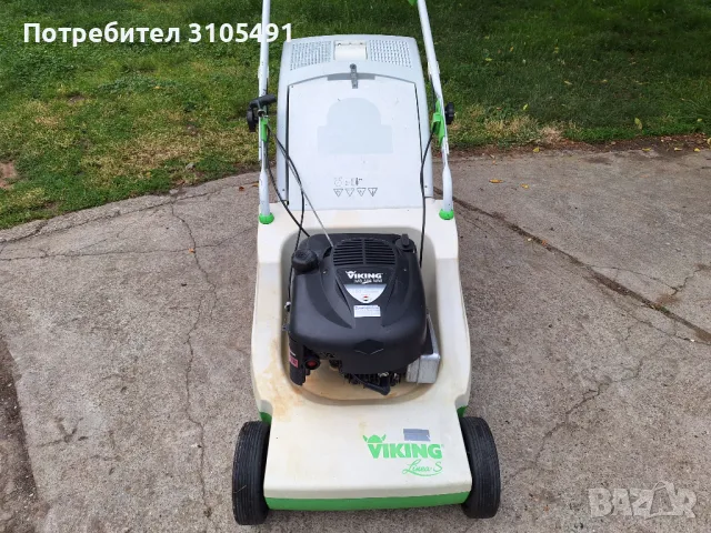 Косачка Viking 5.5к.с двоен нож 51см самоходна мулчираща с кош, снимка 3 - Градинска техника - 50392672