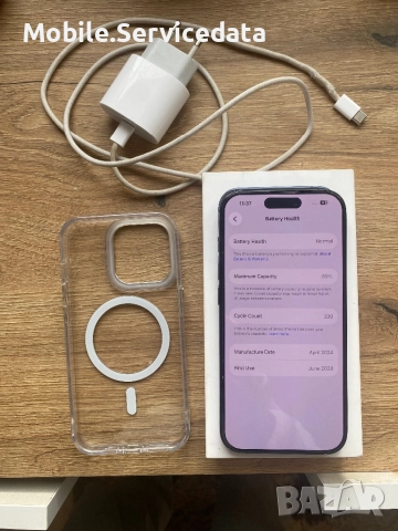 iPhone 15 Pro – 128GB | Battery Health: 89% С кутия и зарядно, снимка 3 - Apple iPhone - 52509386