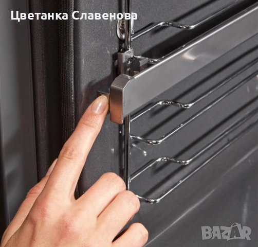 Водеща шина/водачи за чекмедже за фурна Siemens HZ538000, Неръждаема стомана, Сребрист, снимка 2 - Печки, фурни - 52403263