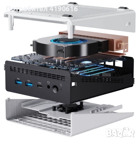 Продавам мини компютър Chuwi Ubox с Ryzen 5 6600H, снимка 8 - За дома - 53542327