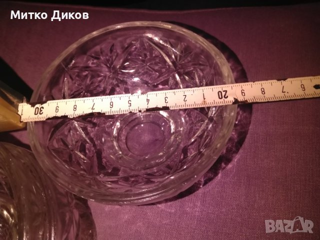 Кристална /сто процента /купа нова -5 броя Н-69мм фи 115мм и дебел. 5мм сладолед-ядки и др., снимка 8 - Други - 43956606