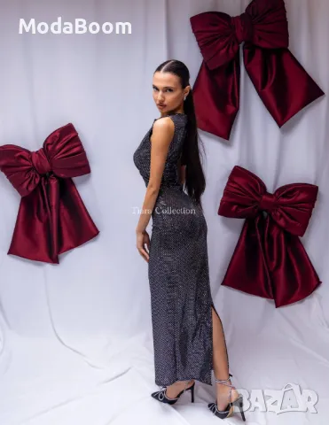 Дълга стилна дамска рокля , снимка 2 - Рокли - 48267735
