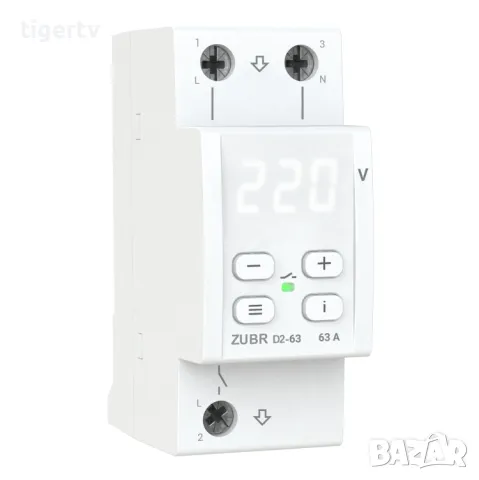 ZUBR D2-40/D2-50/D2-63 Red Релета за защита на напрежение, гаранция 3 г, снимка 4 - Друга електроника - 33315592