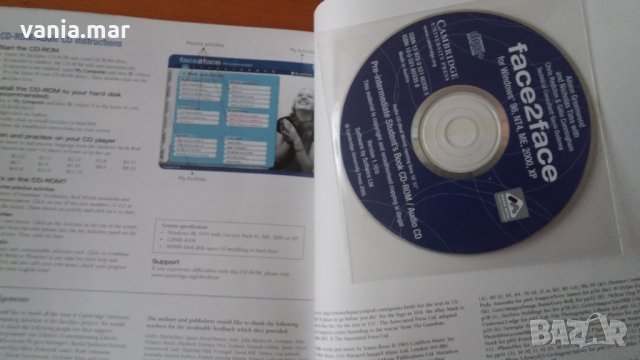 Учебник + CD и тетрадка по английски Pre-intermediate, Кембридж, снимка 3 - Чуждоезиково обучение, речници - 27960492