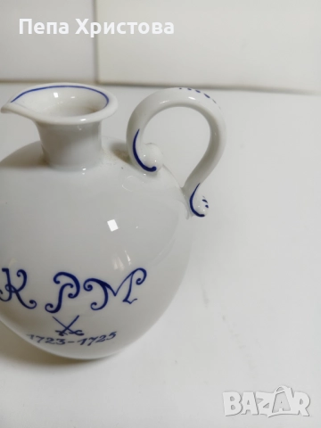 Колекционерски комплект за ликьор от немски порцелан Meissen , снимка 13 - Сервизи - 52596017