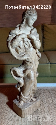 дърворезба за ценители височина 36см , снимка 2 - Декорация за дома - 52321679