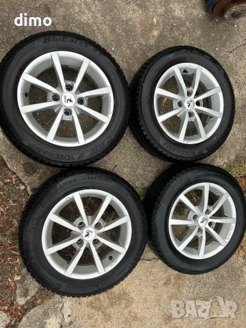 Джанти с гуми 4x108 Peugeot  citroen 207 c3 ET23 185 65 15, снимка 1