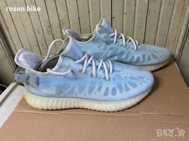 ''adidas Yeezy Boost 350 V2 Mono Ice''оригинални маратонки 45.5 номер, снимка 8 - Маратонки - 47770479
