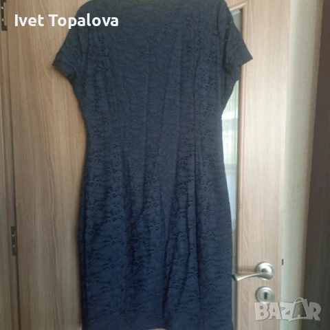 Дамска тъмносиня рокля , снимка 2 - Рокли - 51567706