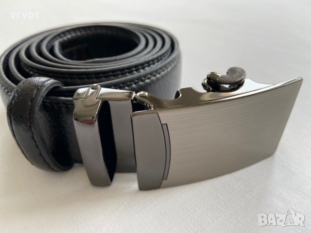 Колани от естествена кожа с оксидирана автоматична тока, снимка 16 - Колани - 28860696