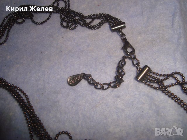 КРАСИВА ВИНТИДЖ ОГЪРЛИЦА с ФАСЕТИРАНИ ИСКРЯЩИ КРИСТАЛИ 29084, снимка 9 - Колиета, медальони, синджири - 37900777