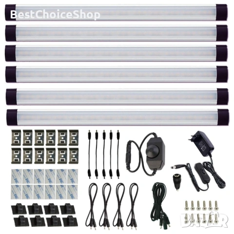 LED осветление за кухня под шкаф – Димируемо 6-бр. 28 см, снимка 5 - Лед осветление - 53586761