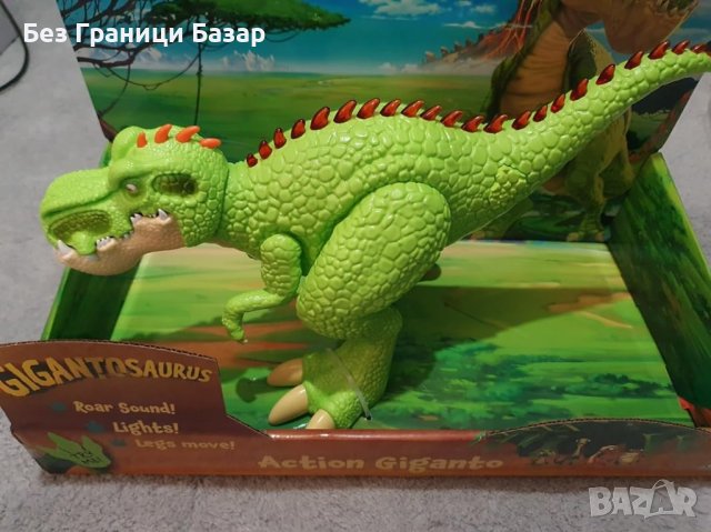 Нова Играчка Интерактивен Динозавър Gigantosaurus 14 инча Деца Подарък, снимка 10 - Други - 43375215
