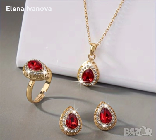 Стилни дамски комплекти от медицинска стомана, снимка 4 - Бижутерийни комплекти - 53473261