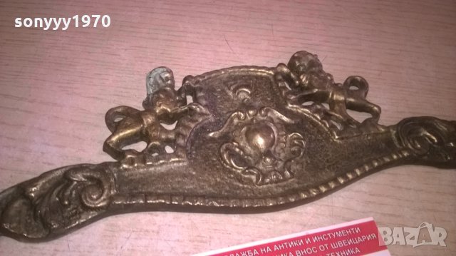 ЛЪВОВЕ-ОБКОВ-МАСИВЕН МЕД/МЕСИНГ-ВНОС ФРАНЦИЯ, снимка 4 - Колекции - 27621880