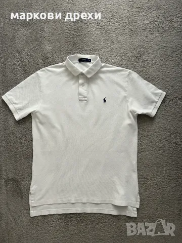 POLO RALPH LAUREN White polo-shirt M, снимка 2 - Тениски - 50433799