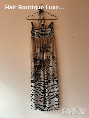 Дълга тигрова рокля L / XL размер 🖤, снимка 1 - Рокли - 43974821